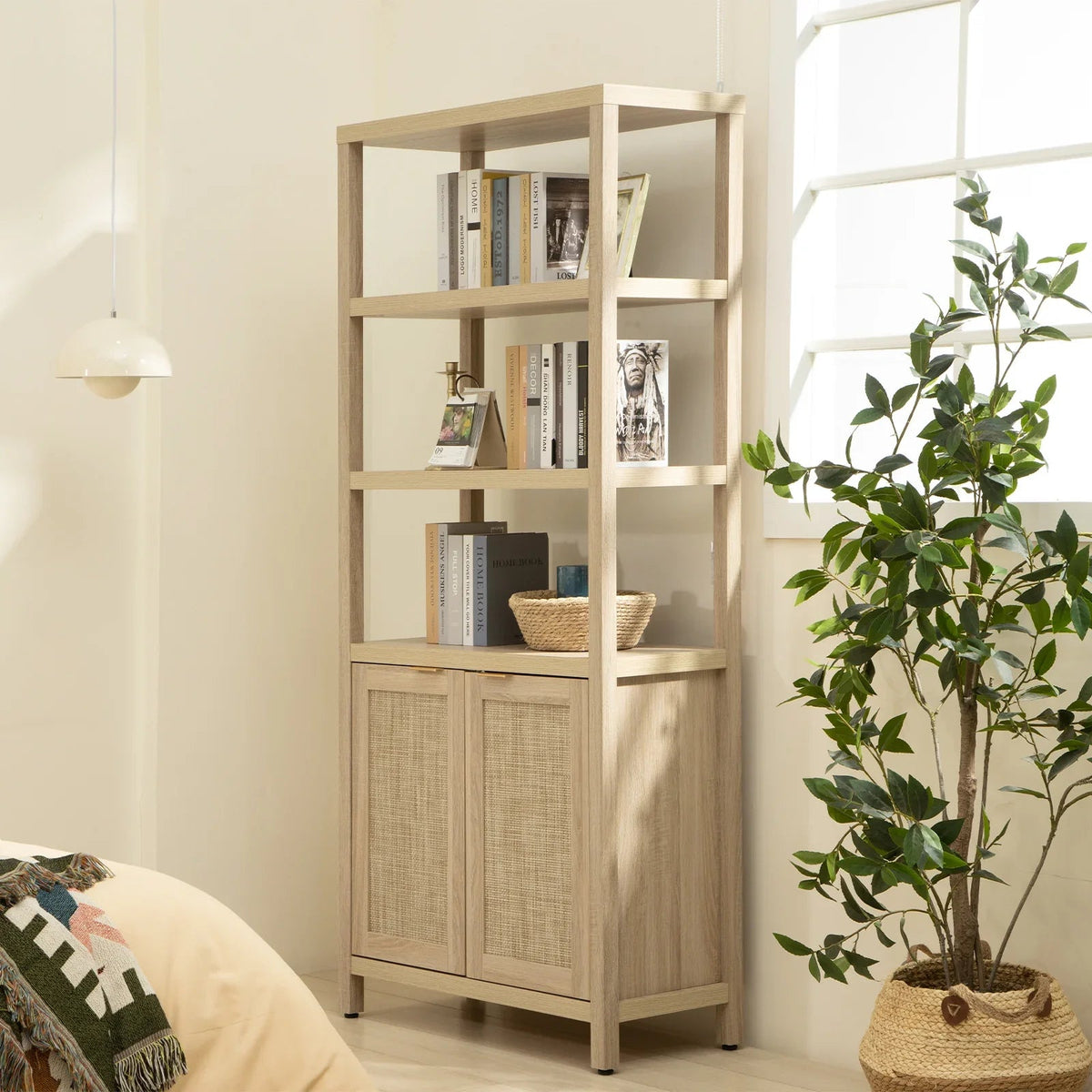 Savanna Tall Bookshelf, Set of 2