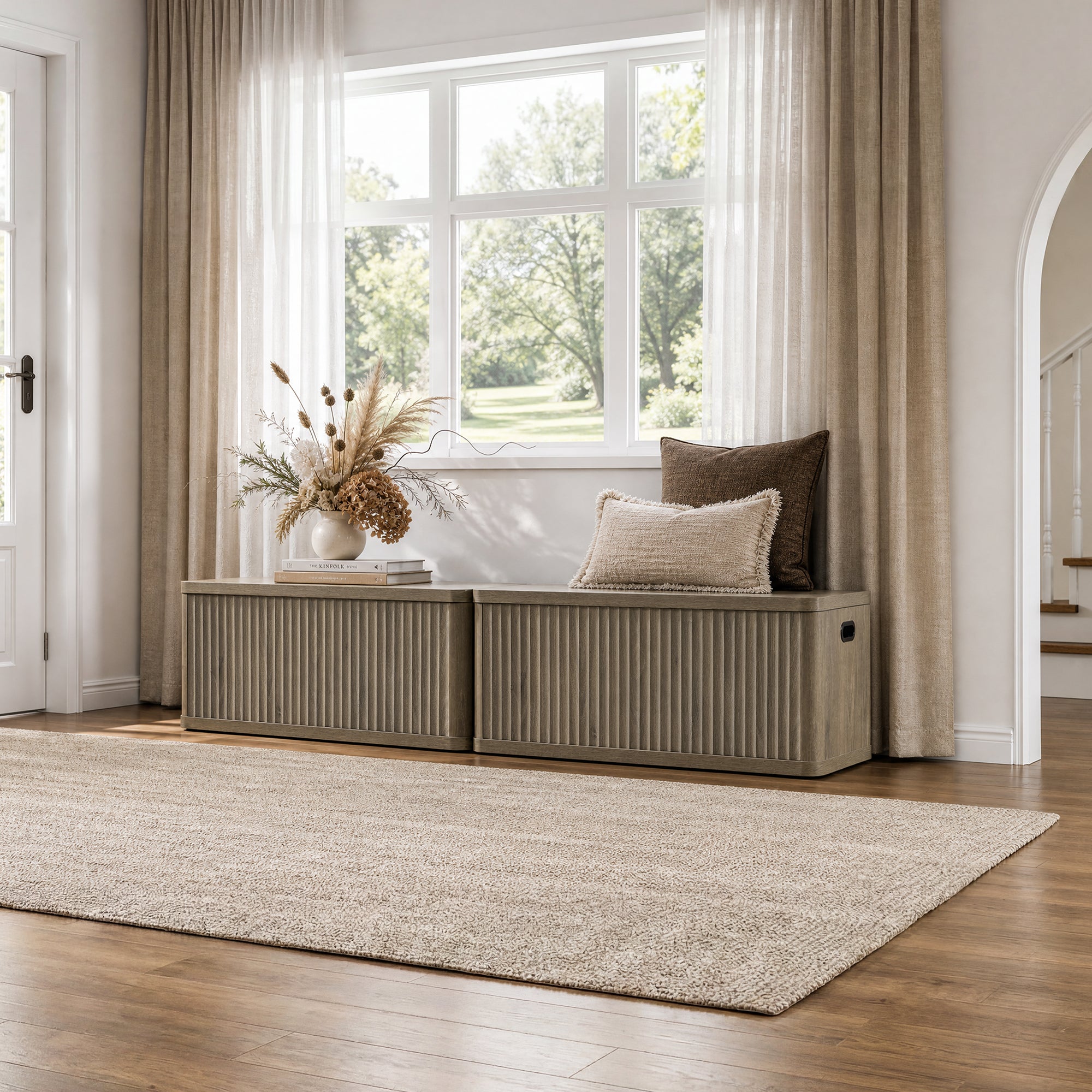 Cas Flip-Top Shoe Bench Entryway