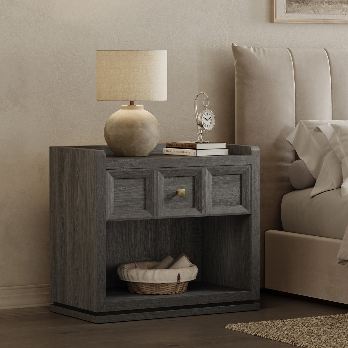 Helio 1-Drawer Nightstand Set of 2