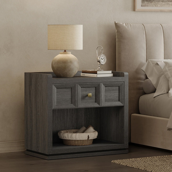 Helio 1-Drawer Nightstand Set of 2