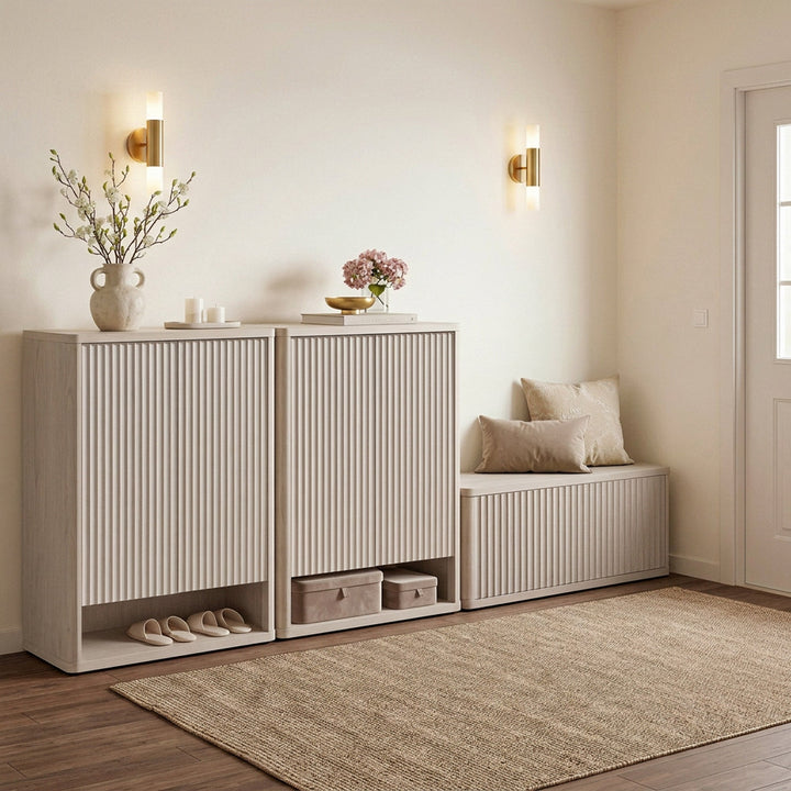Cas 2-Door Shoe Cabinet, 20 Pairs
