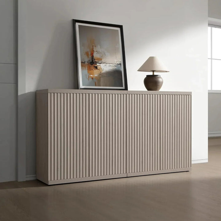 Stria Buffet Cabinte with Storage, Set of 3