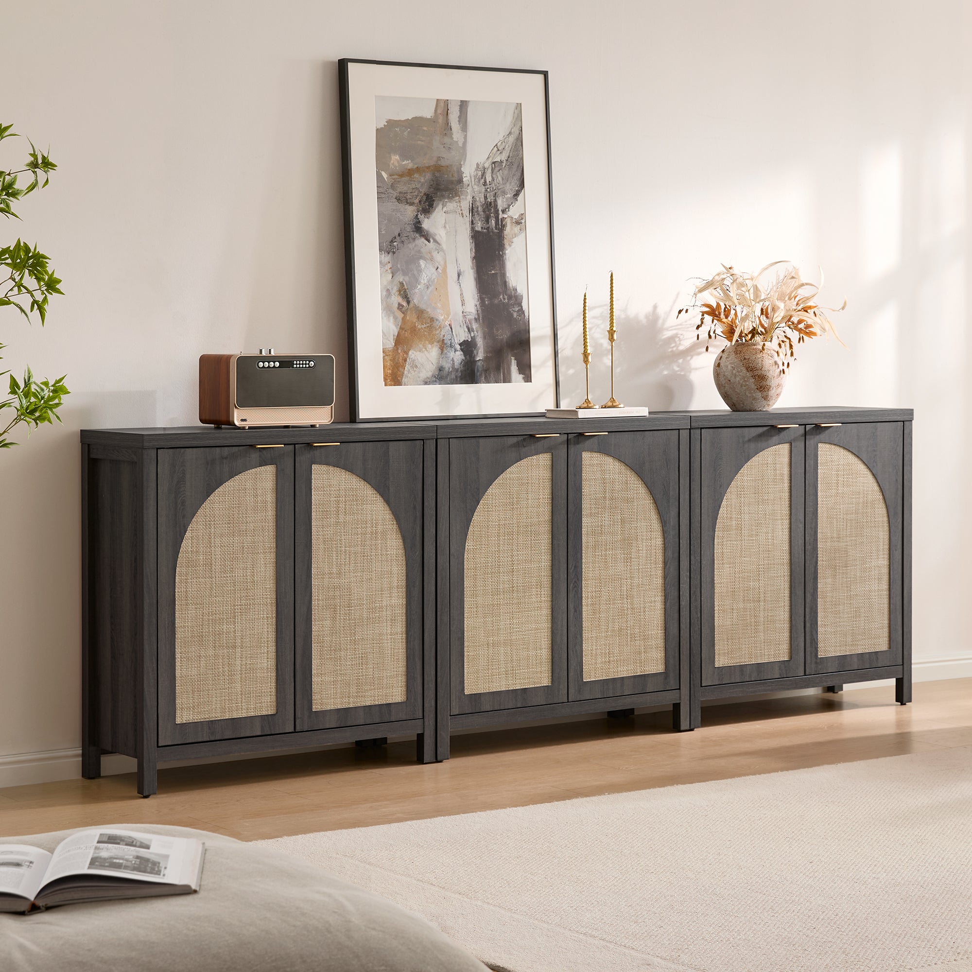 Savanna Cabinet with Arched Doors