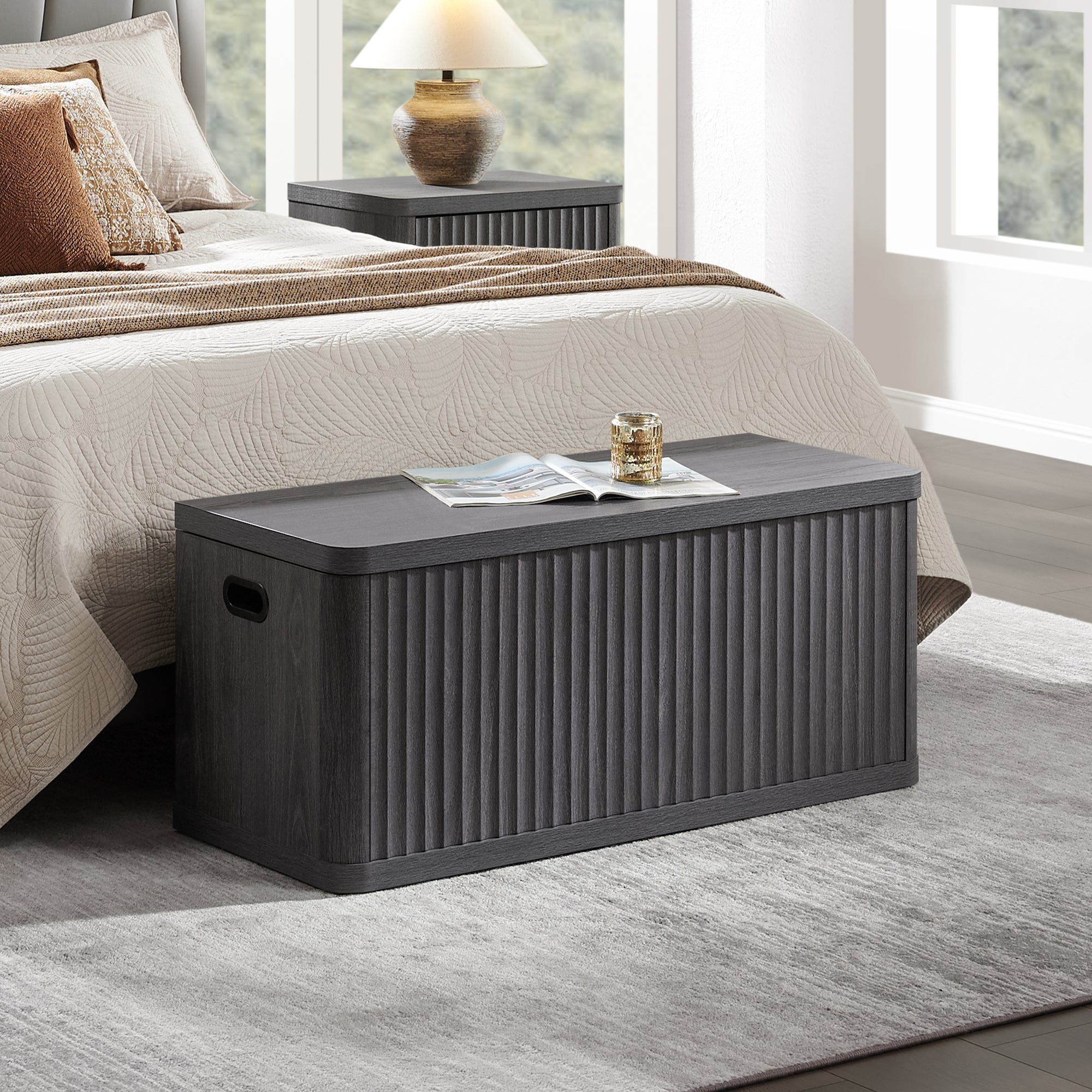 Cas Flip-Top Shoe Bench Entryway