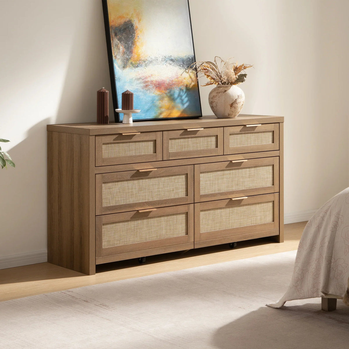 Savanna Set of 2 Wardrobes, Dresser, Nightstands Set