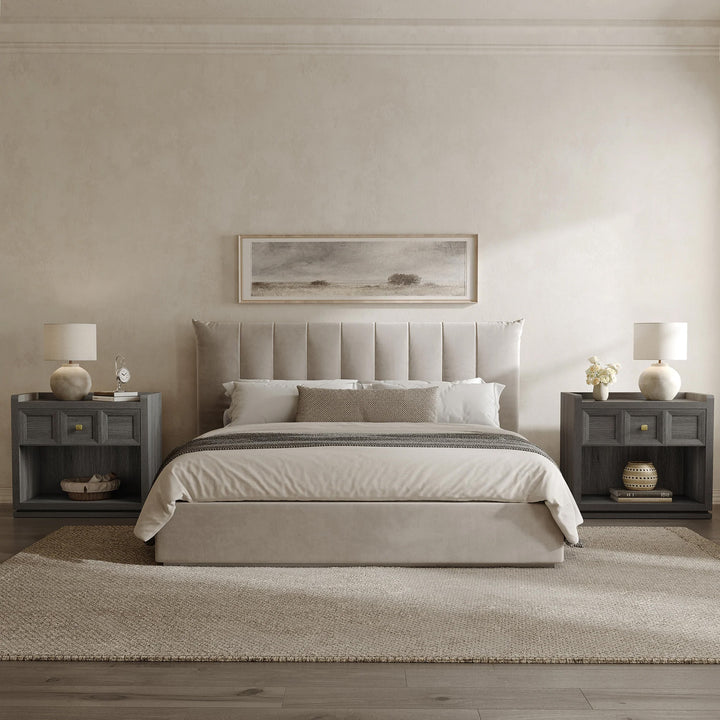 Helio 1-Drawer Nightstand Set of 2