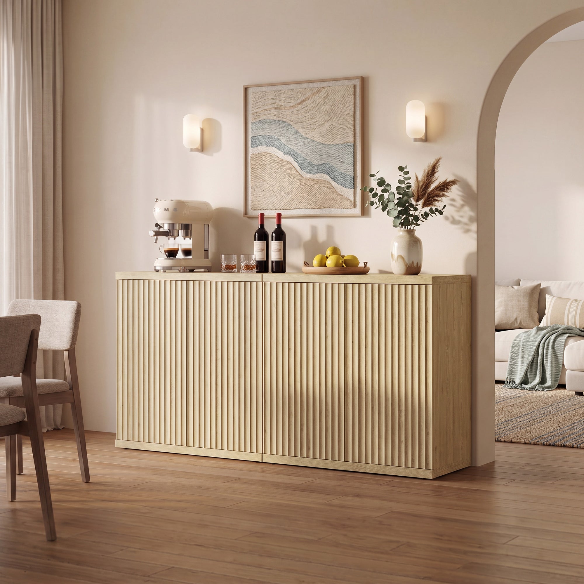 Stria Sideboard Cabinet, Living Room Storage