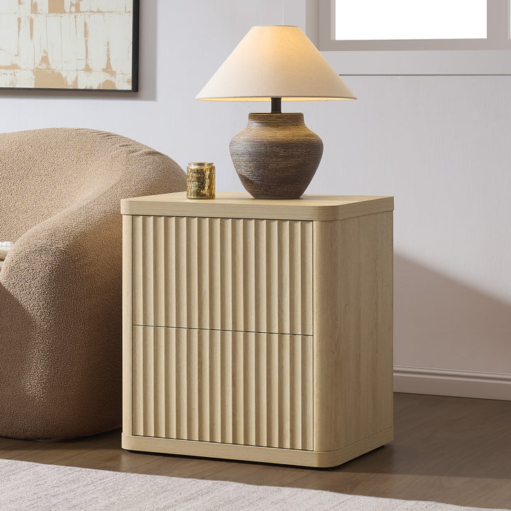 Cas 2 Drawers Nightstand for Bedroom