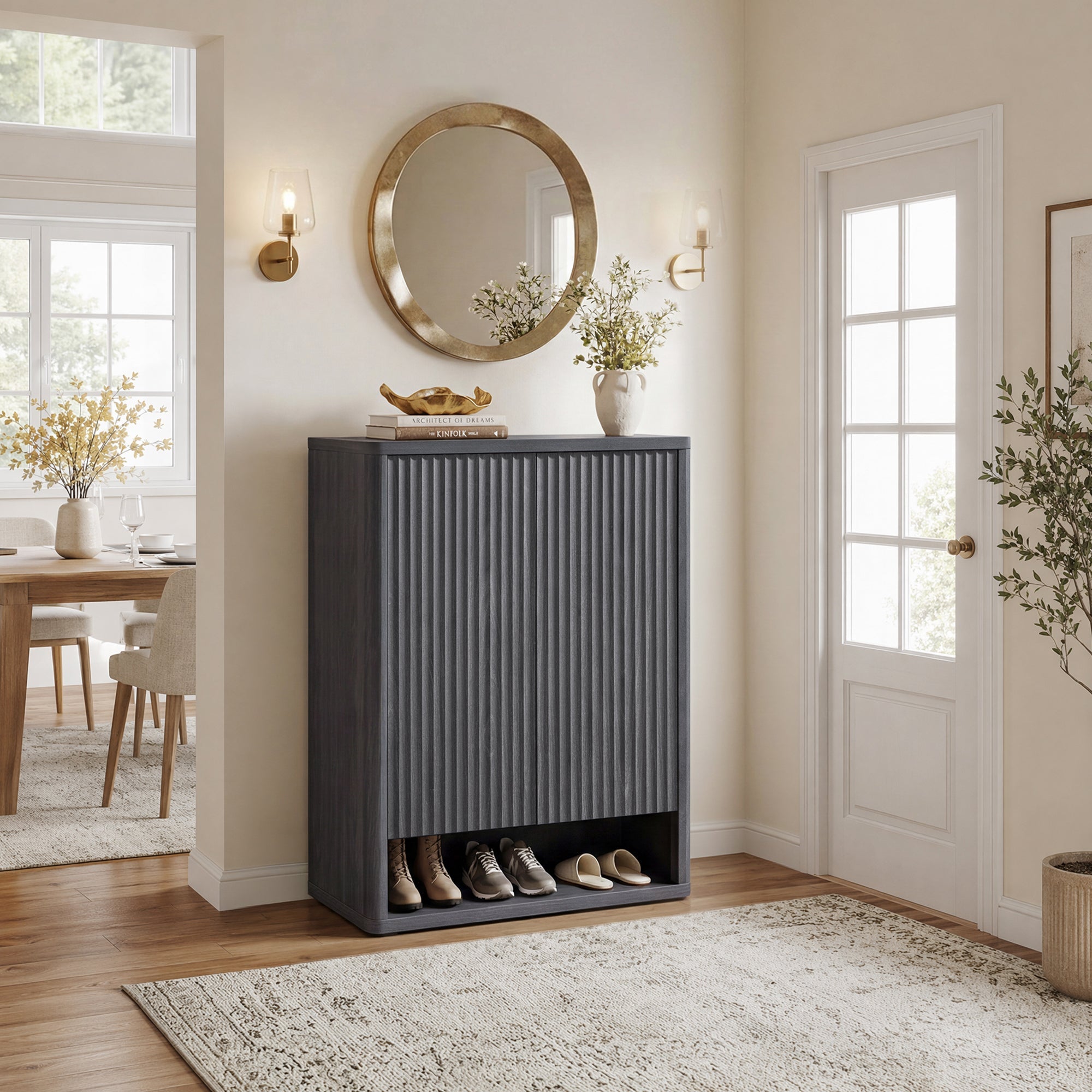 Cas 2-Door Shoe Cabinet, 20 Pairs