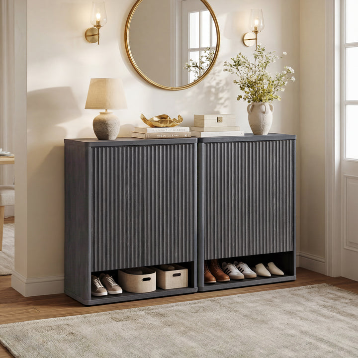 Cas 2-Door Shoe Cabinet, 20 Pairs
