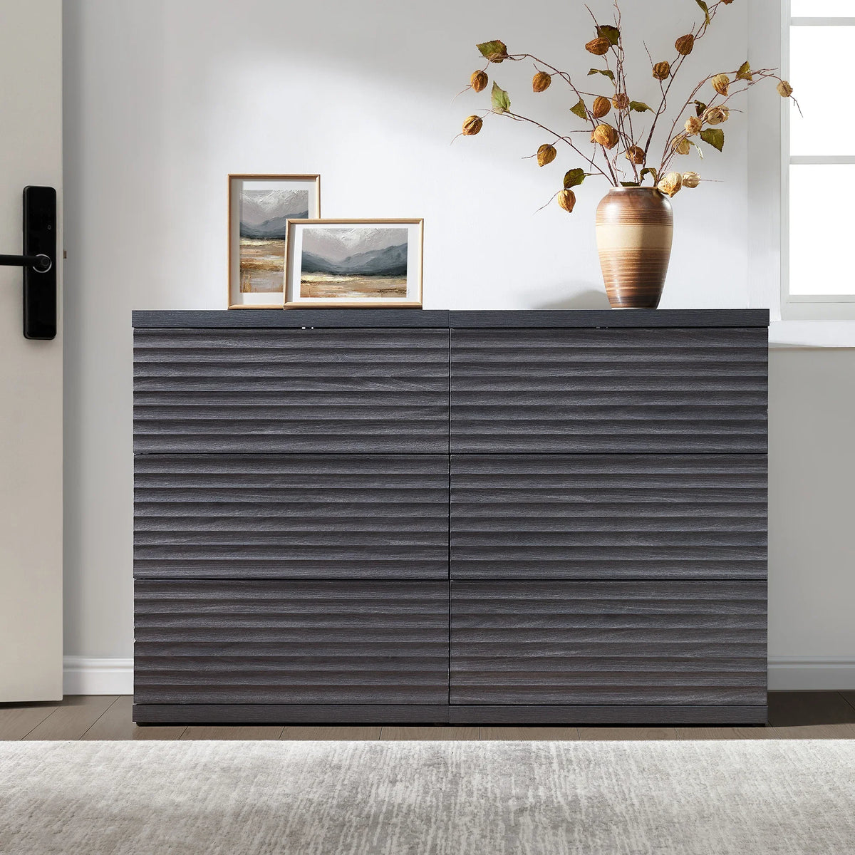 Stria Chest of 6 Drawers and Cas Bedroom Sets