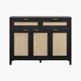 Savanna Sideboard with Drawers - 1 Piece - Black Oak