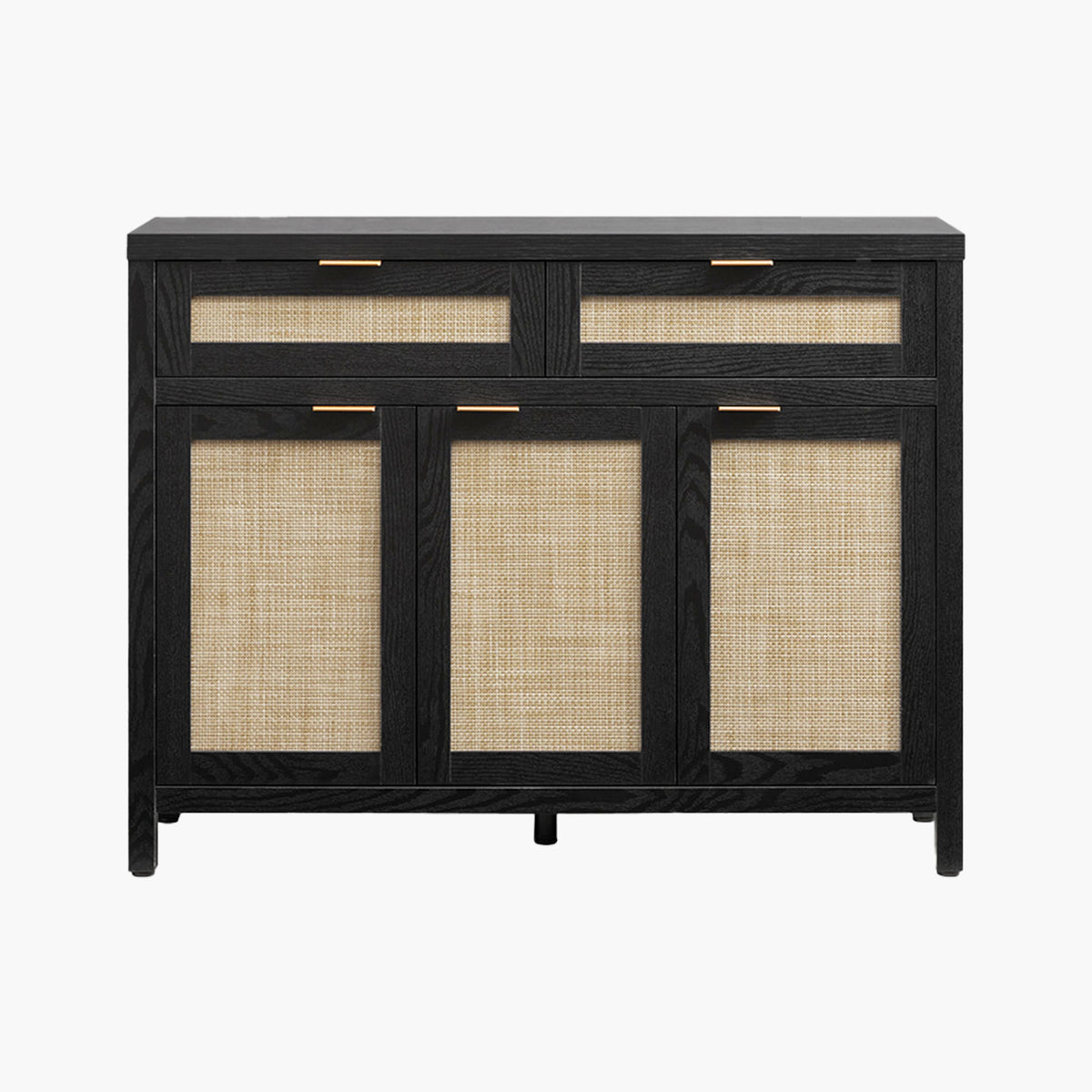 Savanna Sideboard with Drawers - 1 Piece - Black Oak