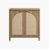 Savanna Cabinet with Arched Doors - 1 Piece - Reclaimed Caramel Oak