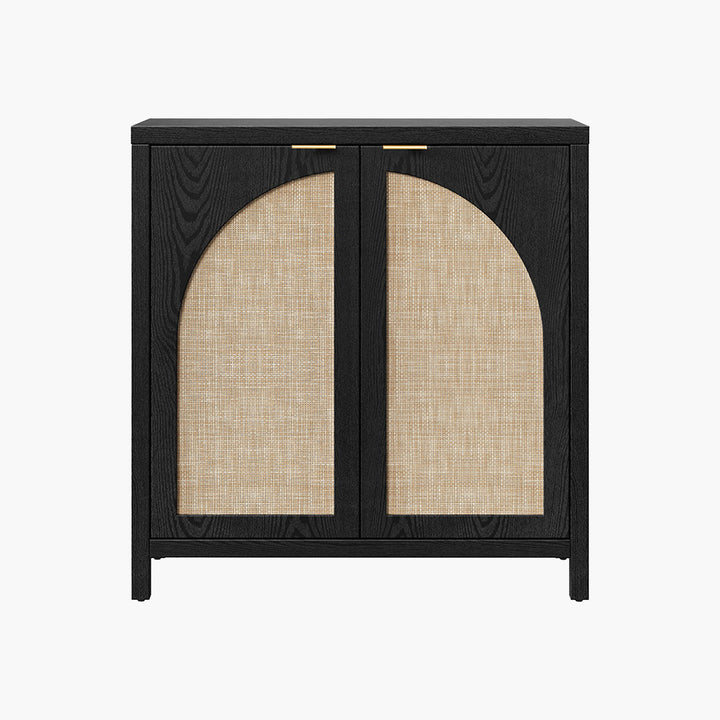 Savanna Rattan TV Stand with Arched Doors up to 100Inch TV
