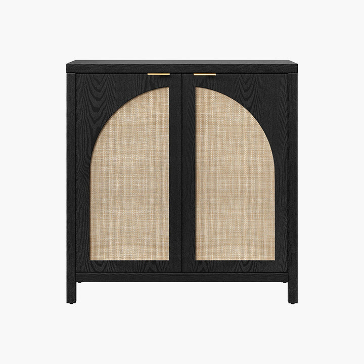 Savanna Cabinet with Arched Doors - 1 Piece - Black Oak