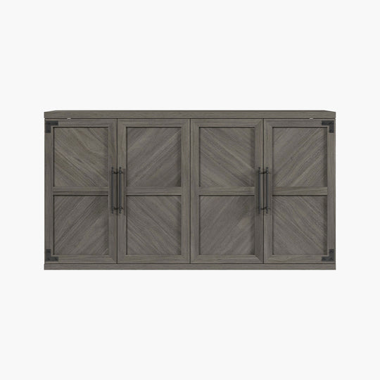 Willow Sideboard with 4-Door, Gray