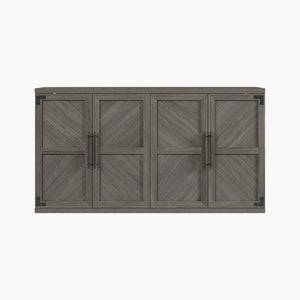 Willow Sideboard with 4 Doors, Gray