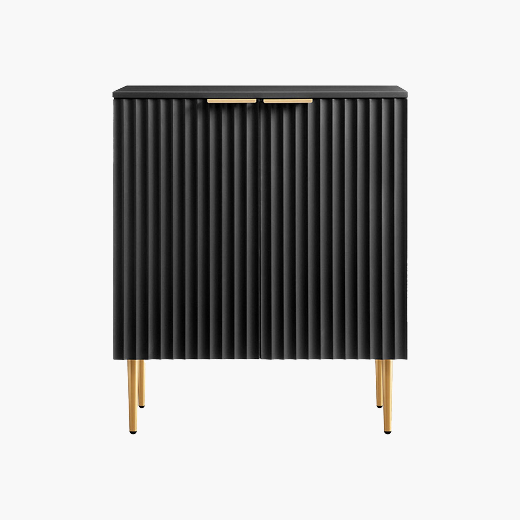 Opus Blue Credenza with Gold Handle