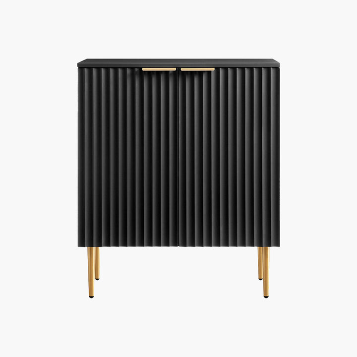 Opus Blue Credenza with Gold Handle
