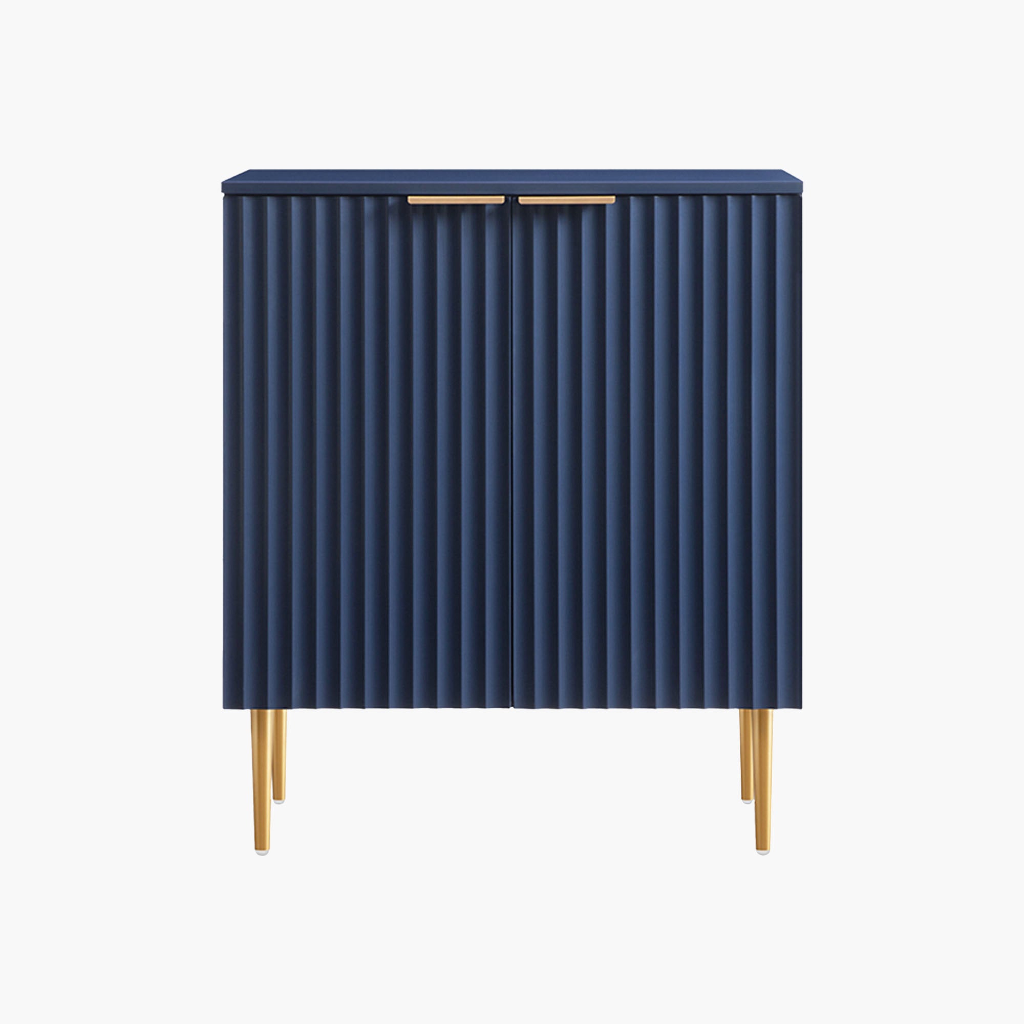 Opus Blue Credenza with Gold Handle
