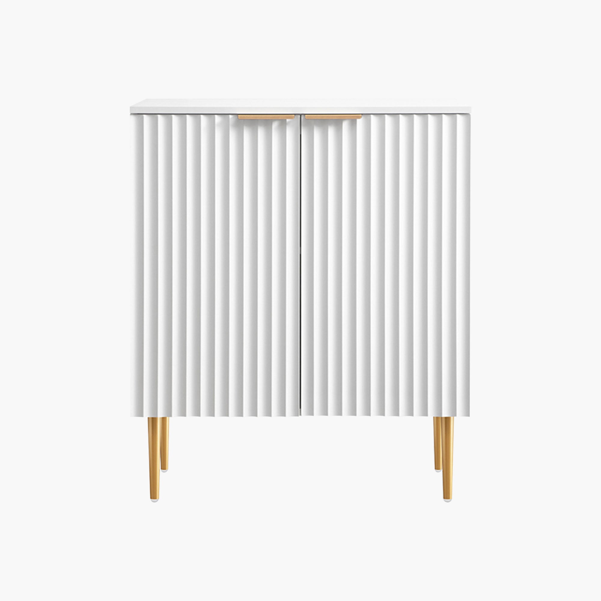 Opus Blue Credenza with Gold Handle