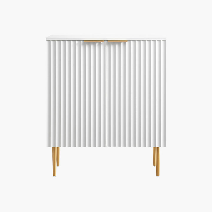 Opus Blue Credenza with Gold Handle