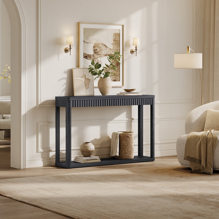 Cas Console Table Entryway, Fluted Design
