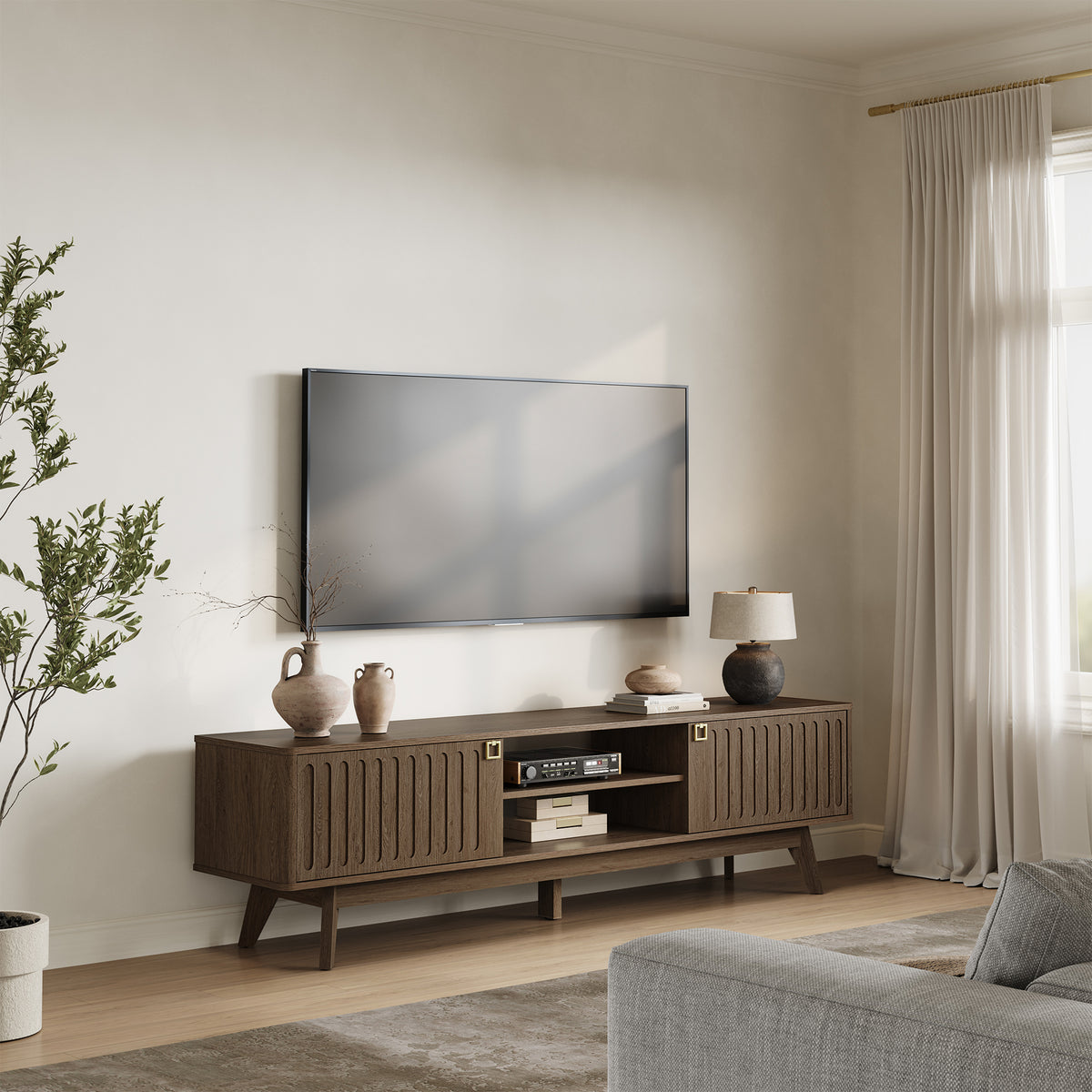 Domus Modern TV Stand, 2 Doors
