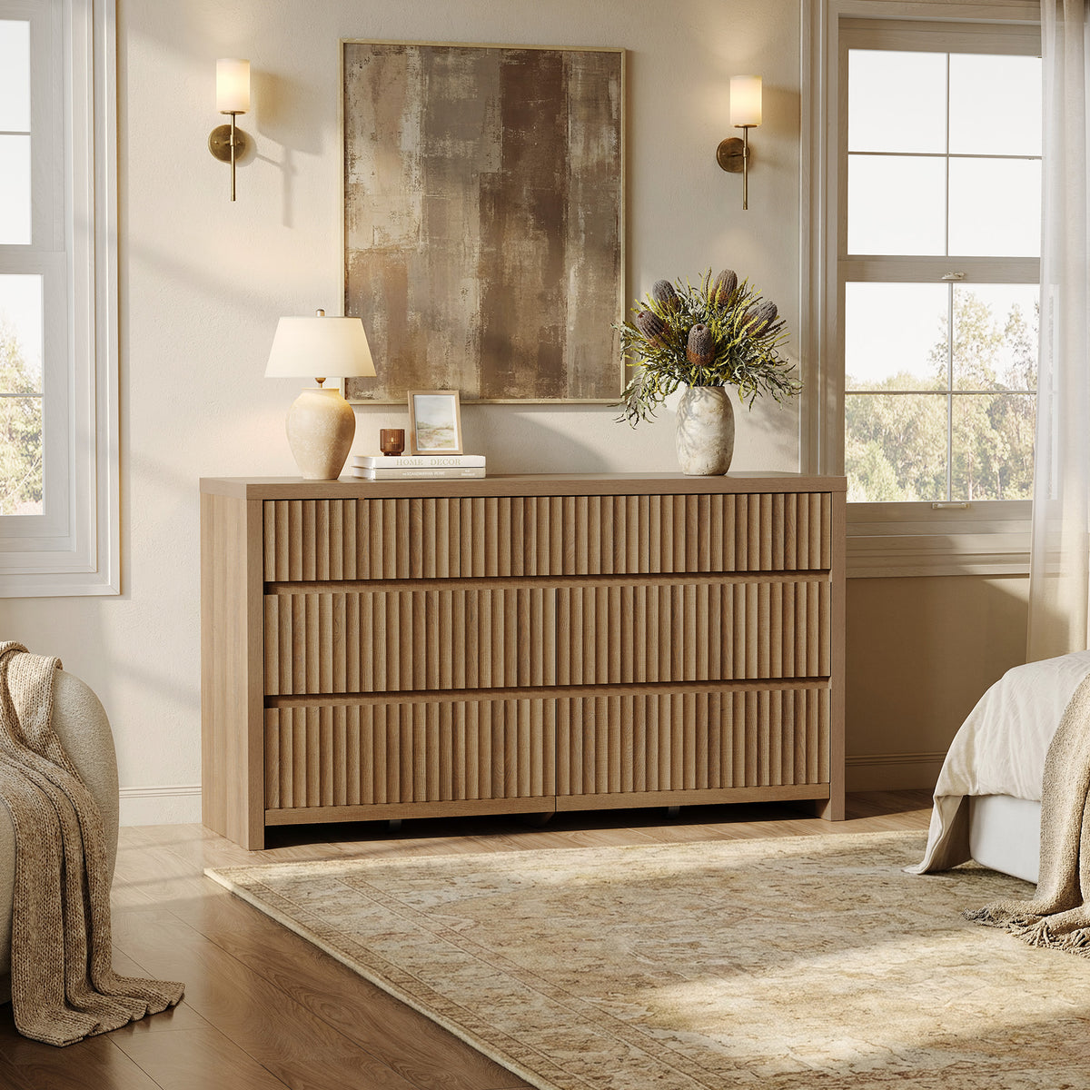 Prelude Contemporary 7 Drawers Dresser for Bedroom