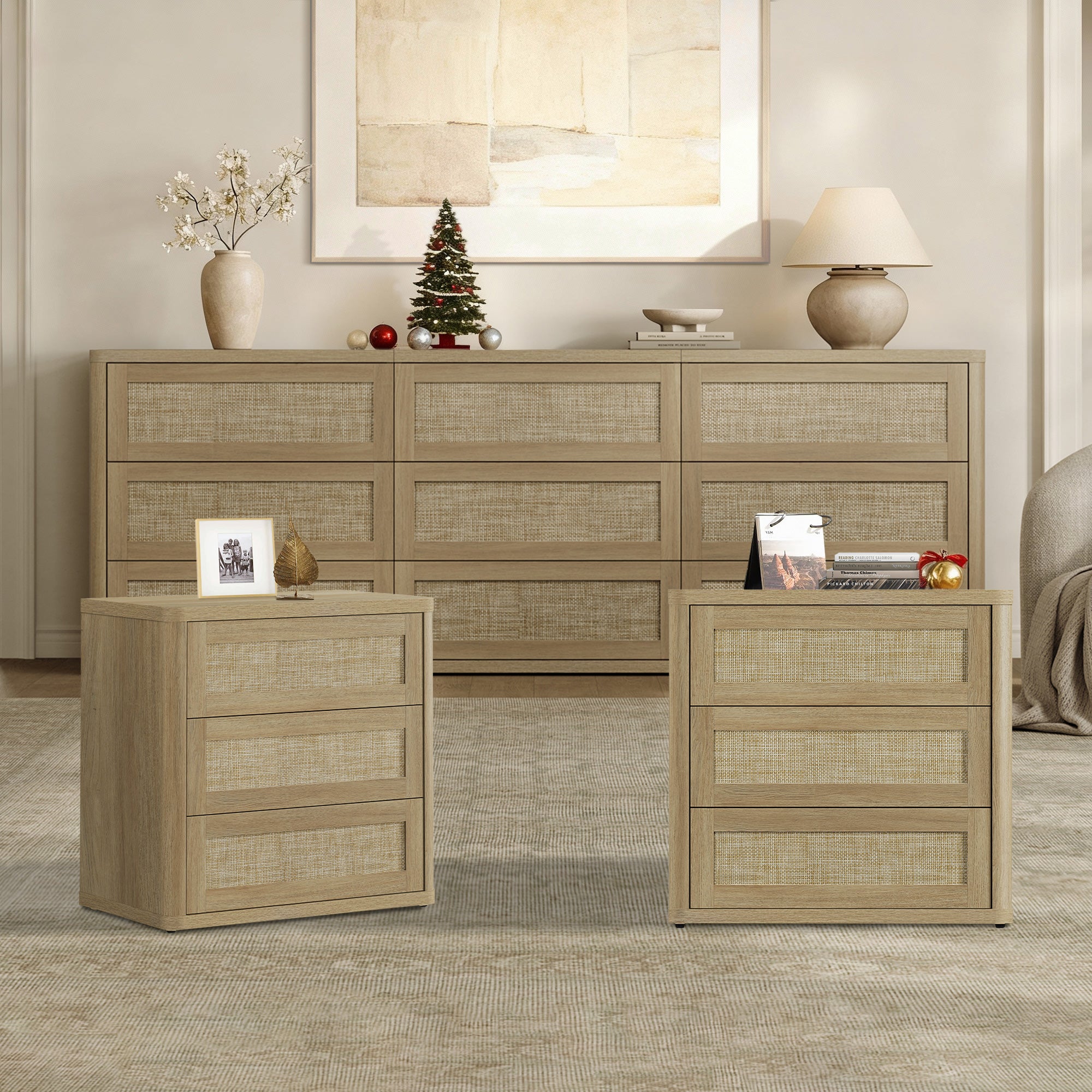 Zura 9 Drawers Dresser Sets