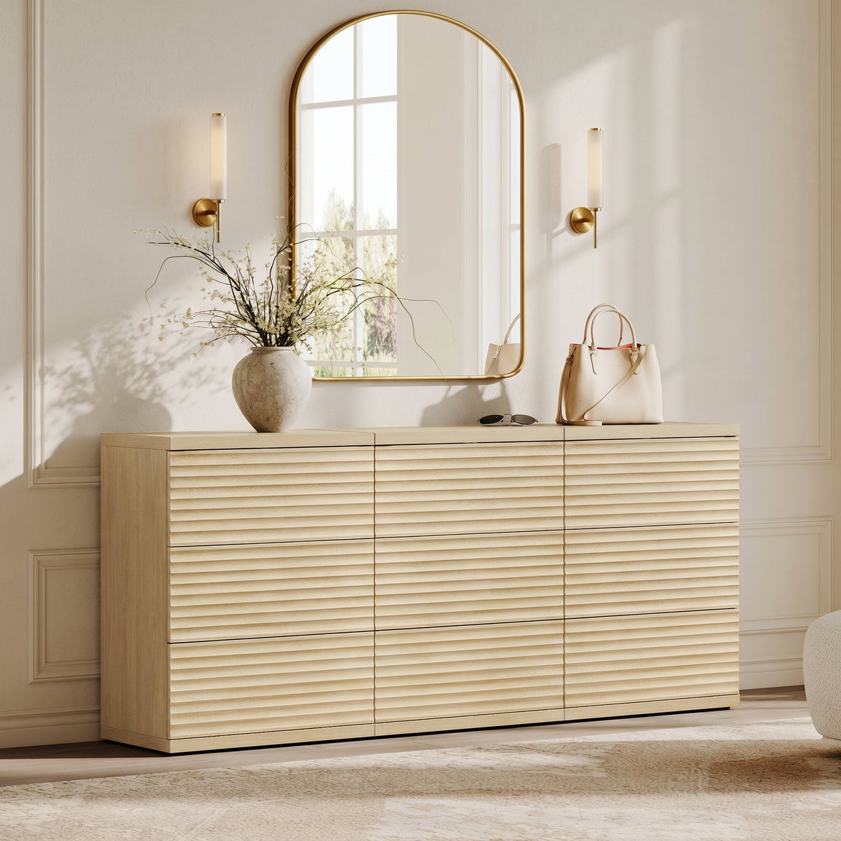 Stria Modular 6-Drawer Dresser with Storage