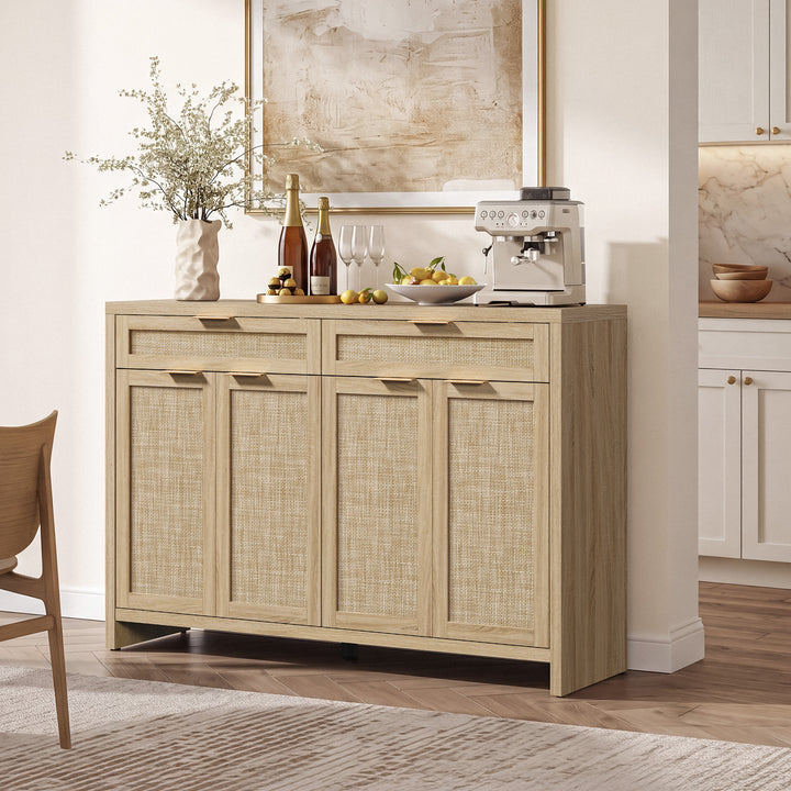 Savanna 59Inch-Wide Buffet Cabinet, Large Storage