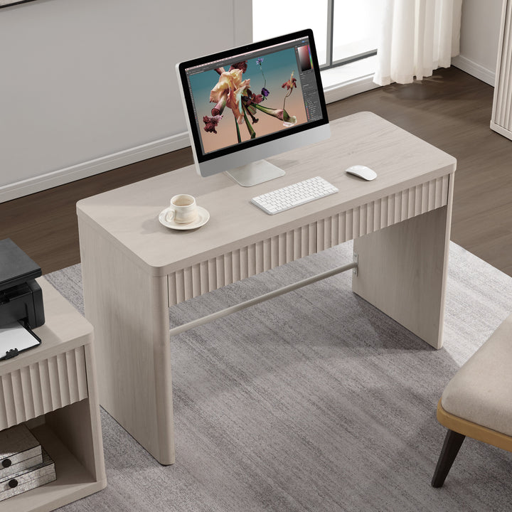 Cas Computer Desk, Fluted Style