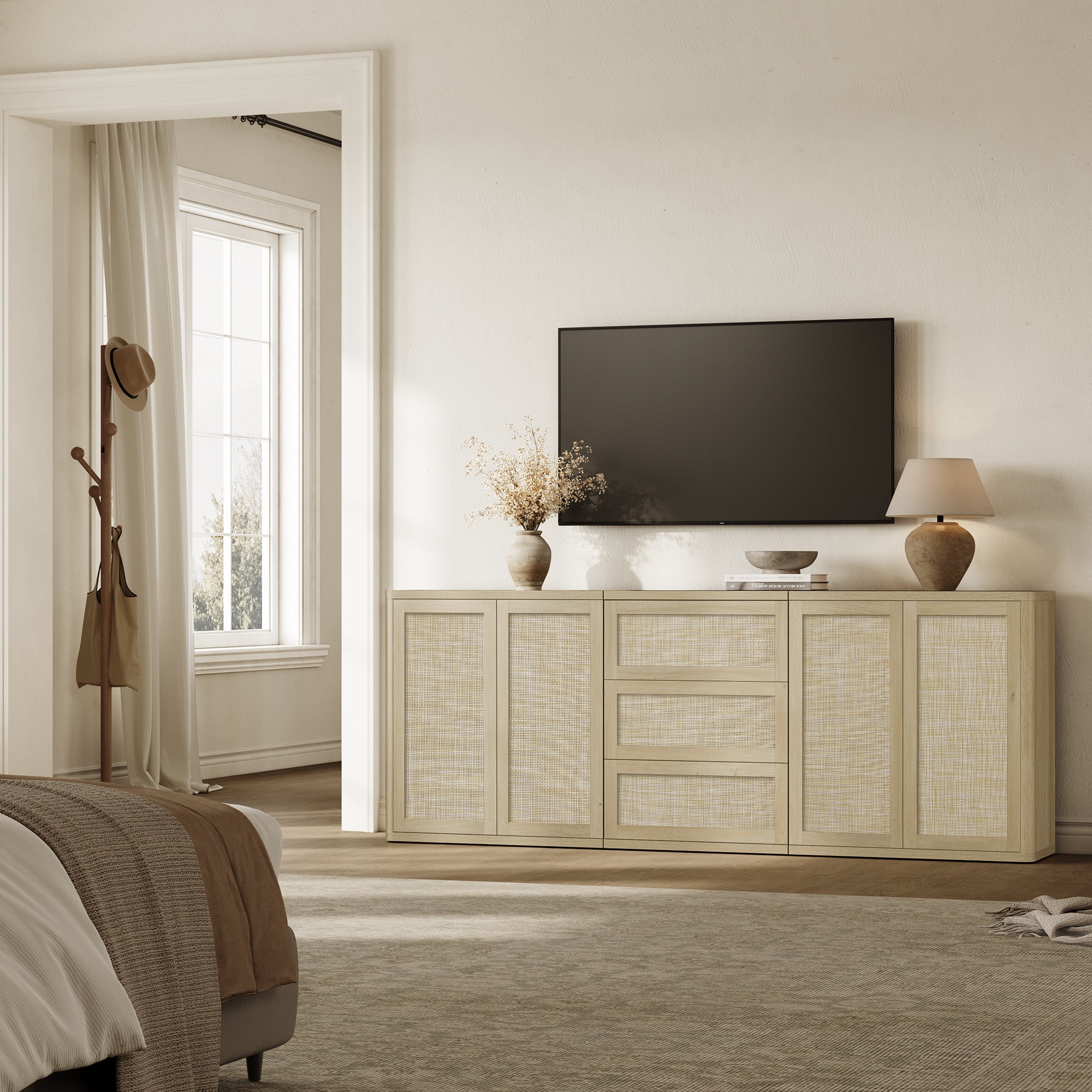 Zura Modular TV Stands Set of 3, Large Storage