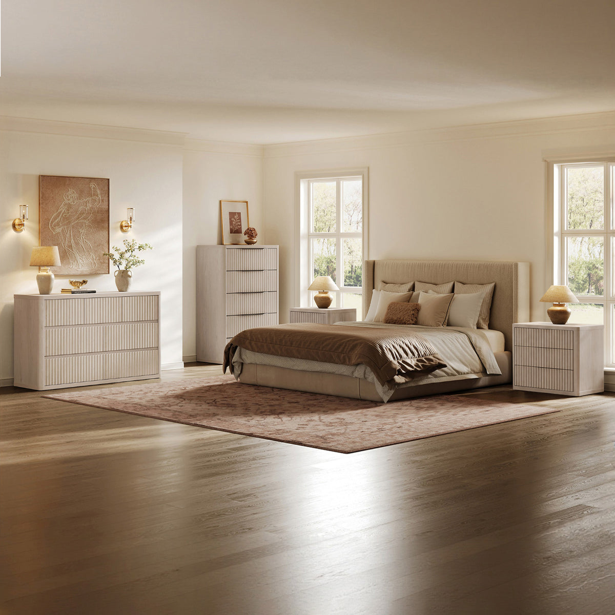 Cas 7-Drawer Dresser and Large-Size Nightstands Set
