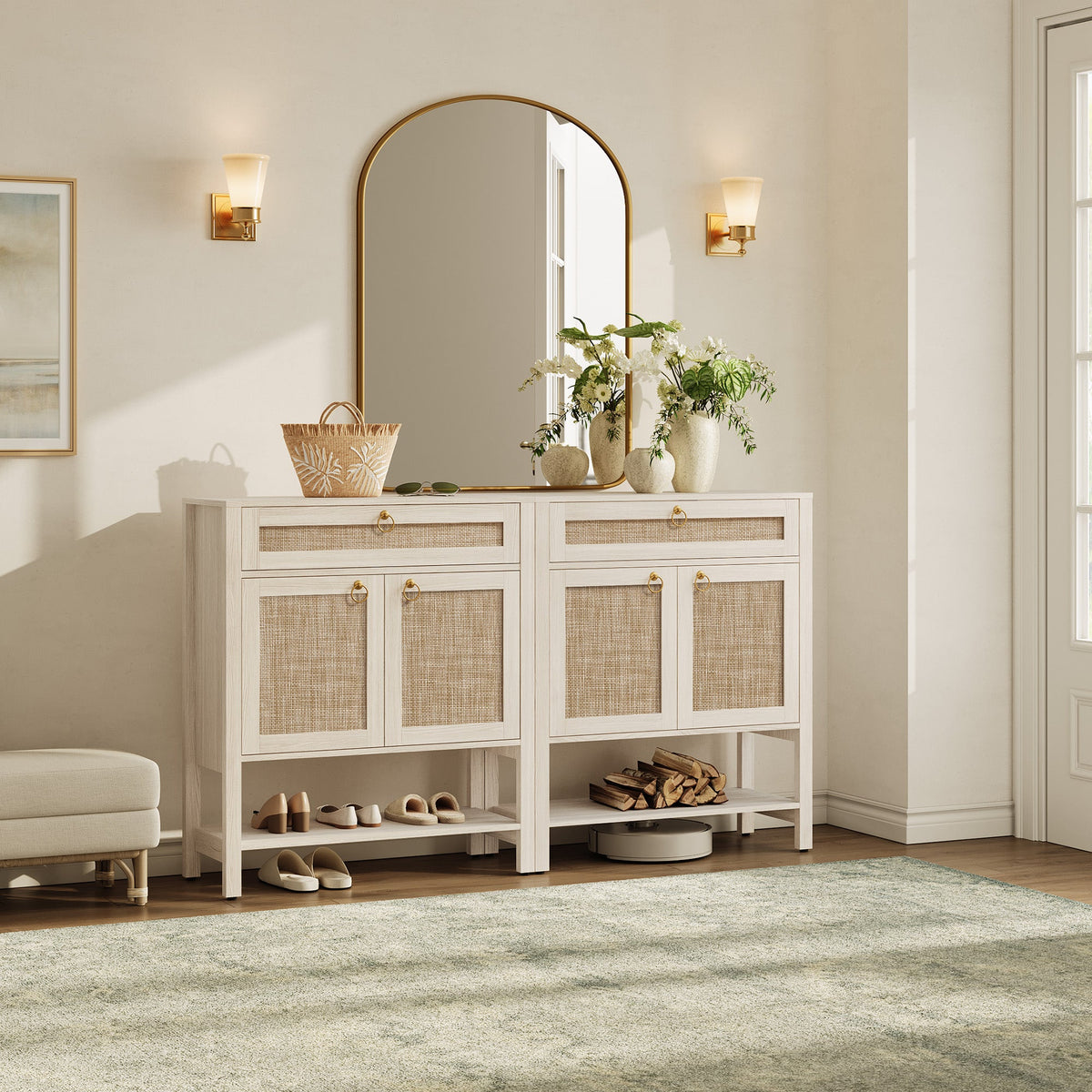 Terra Modern Sideboard Cabinet, Set of 2