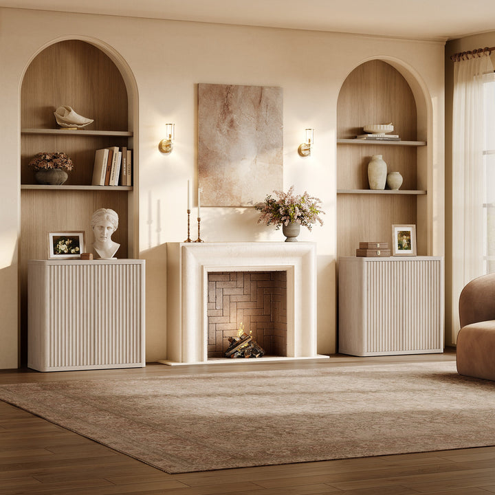 Cas TV Stand with 2 Doors, 34.6'' Wide