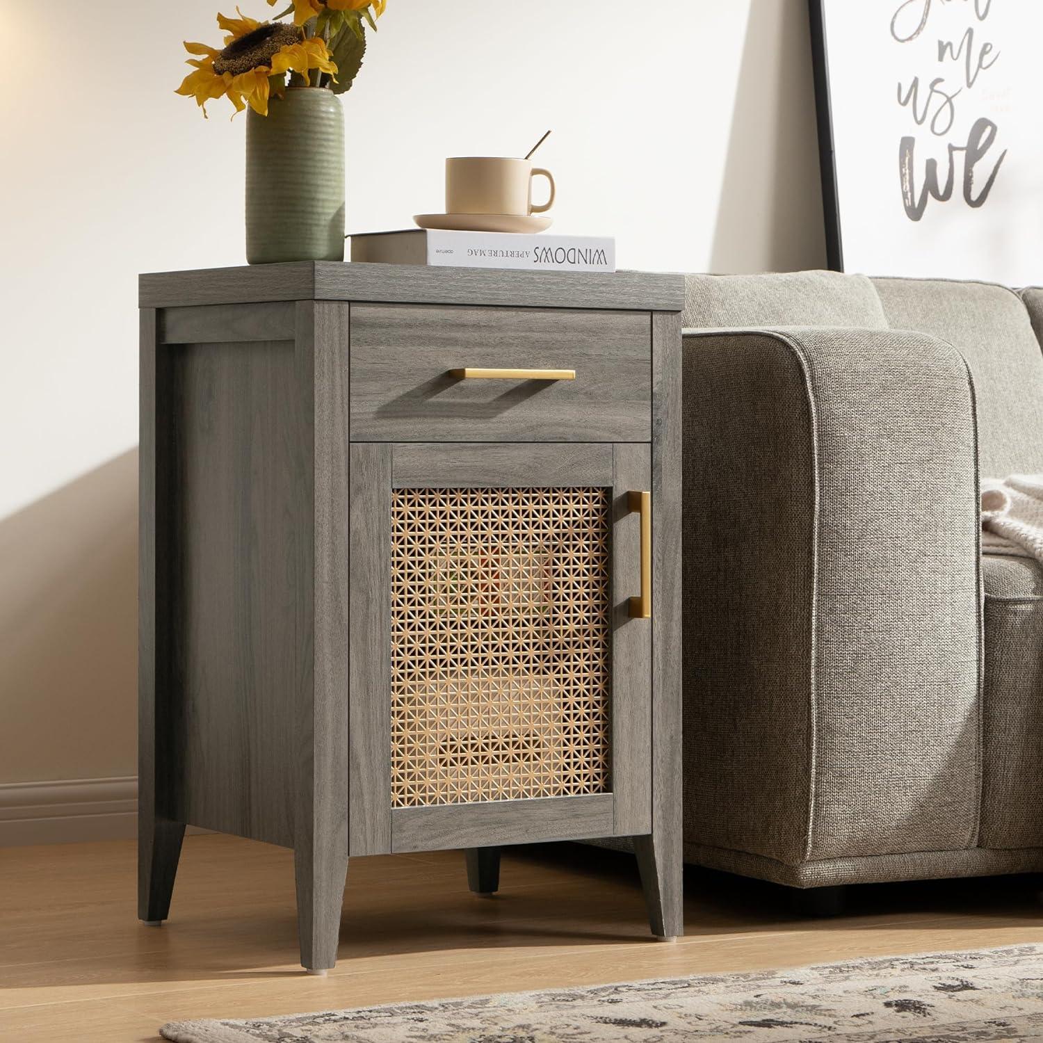 Andy Side Table with Door