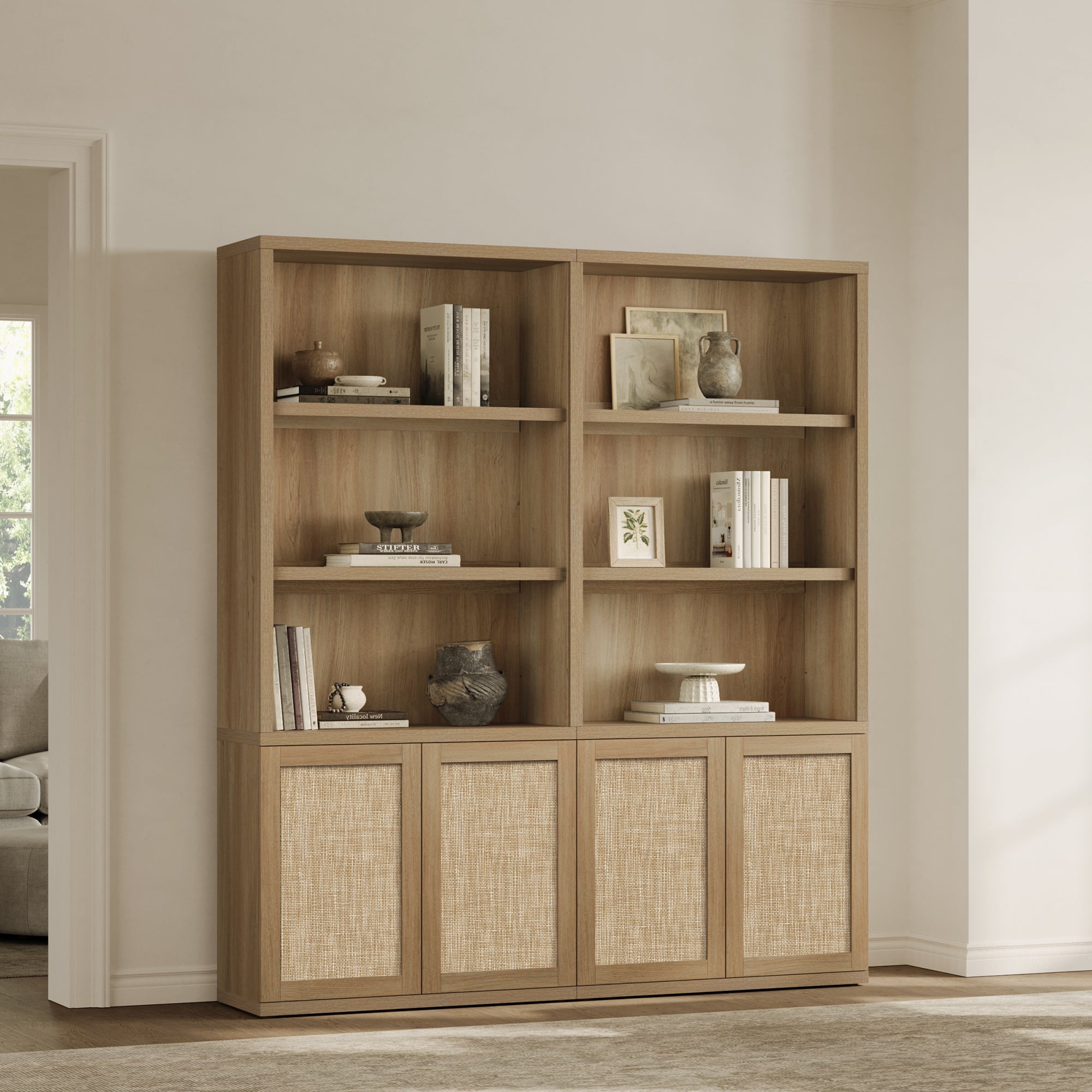 Zura Bookcase with 2 Doors