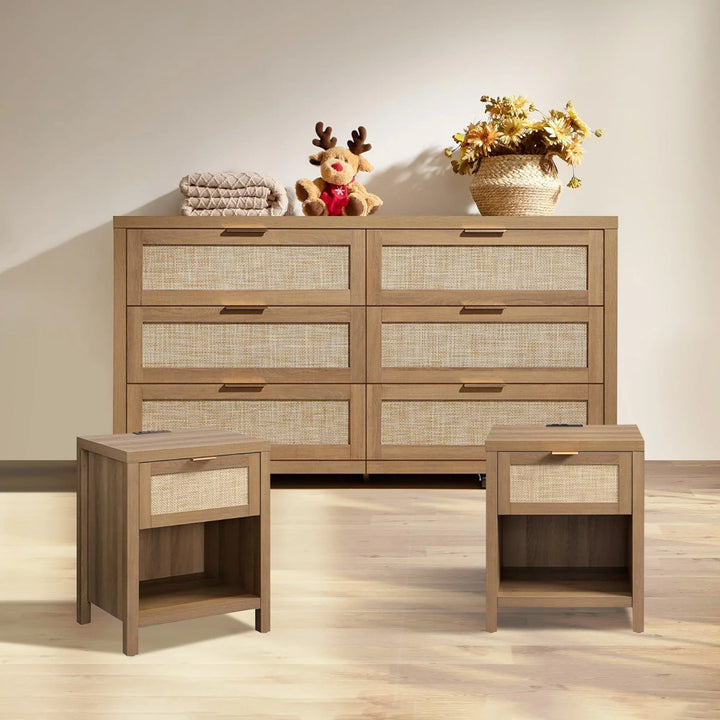 Savanna Cabinet Bedroom Set with Charge