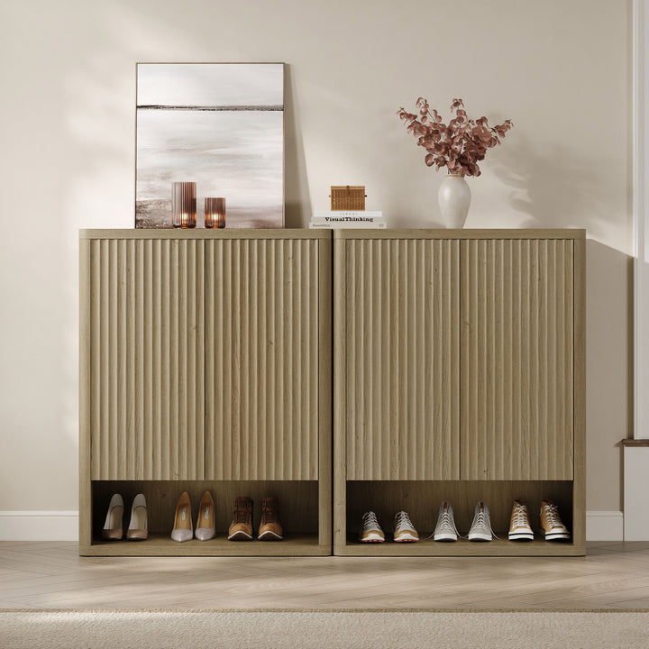 Cas Shoe Cabinet with 2 Doors, Entryway Storage