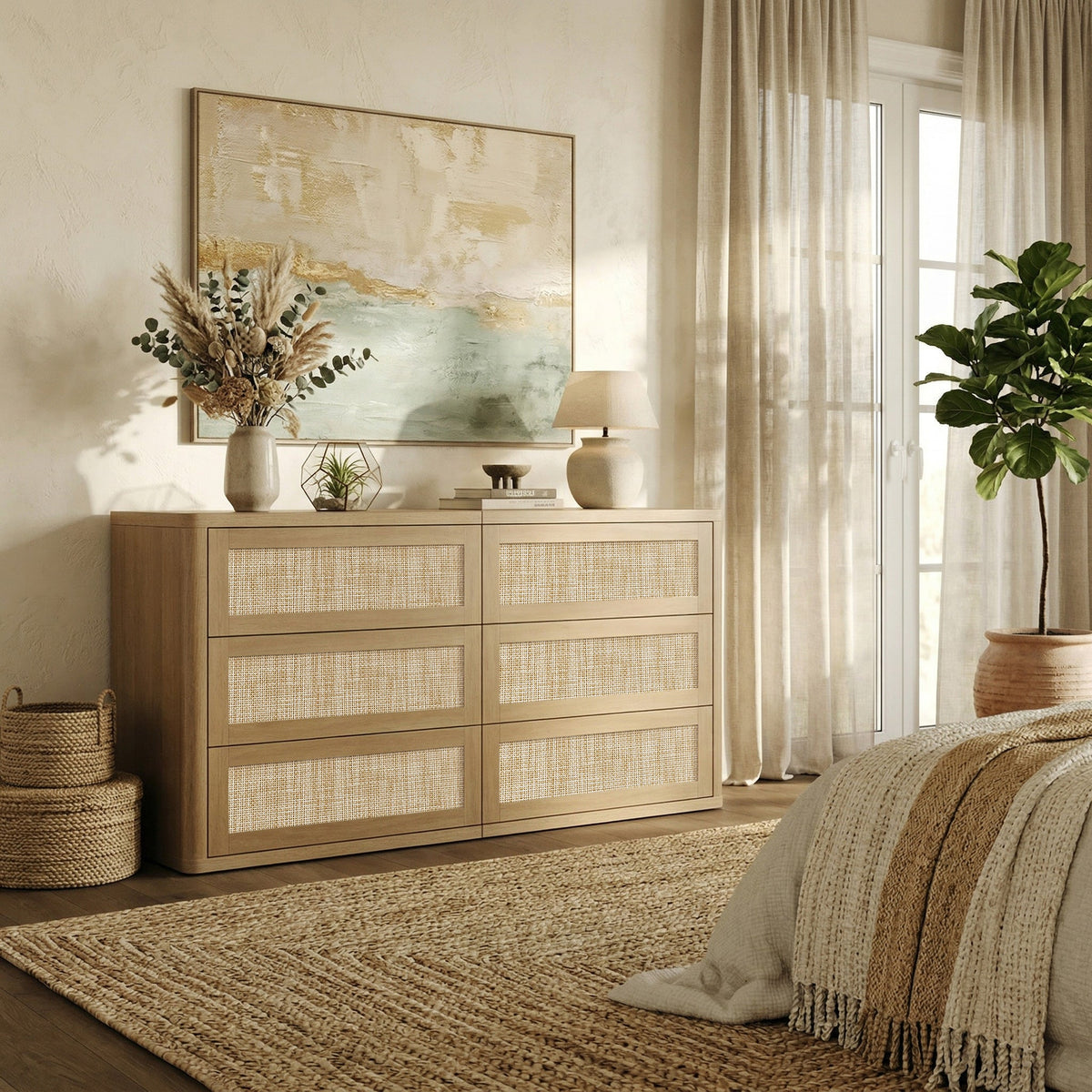 Zura Modular 6-Drawer Dresser and Nightstands Set