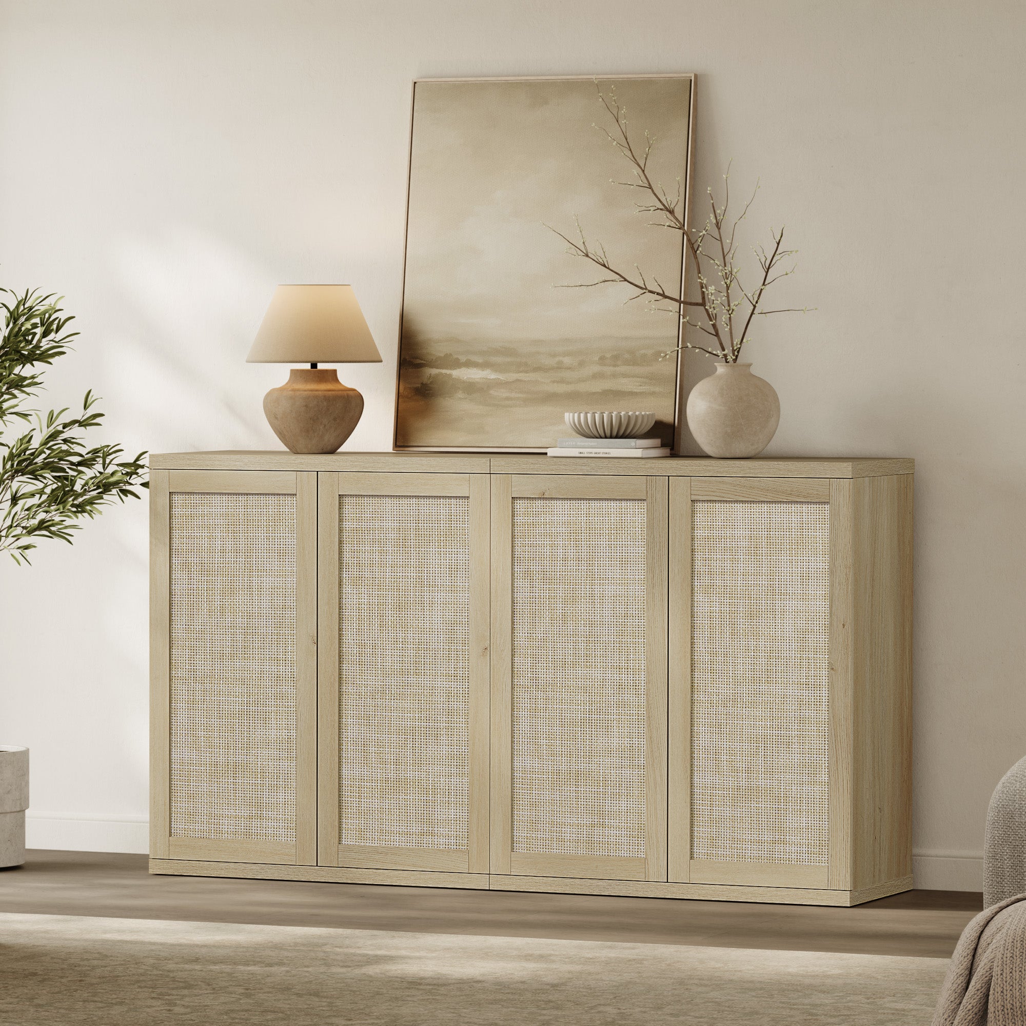 Zura 2-Door Buffet Cabinet, Large Storage