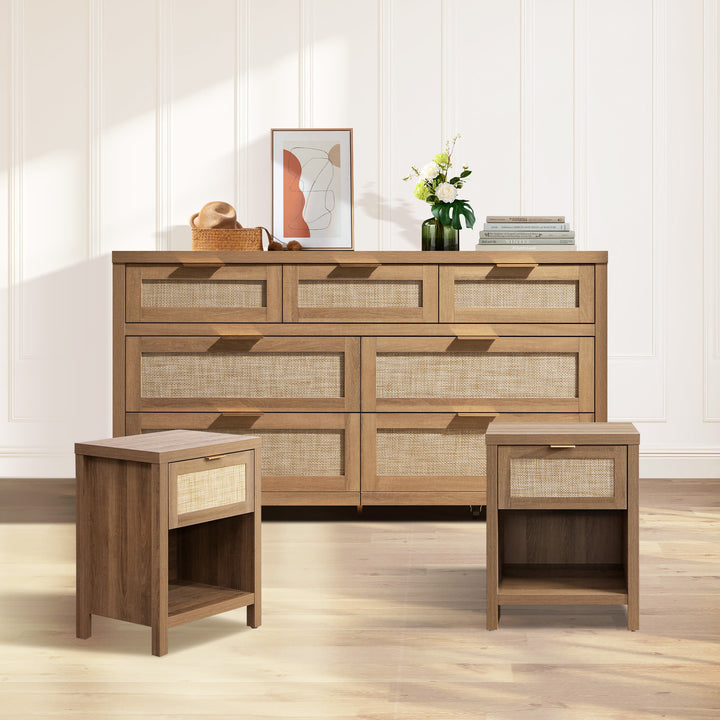 Savanna Nightstands and Dresser Set