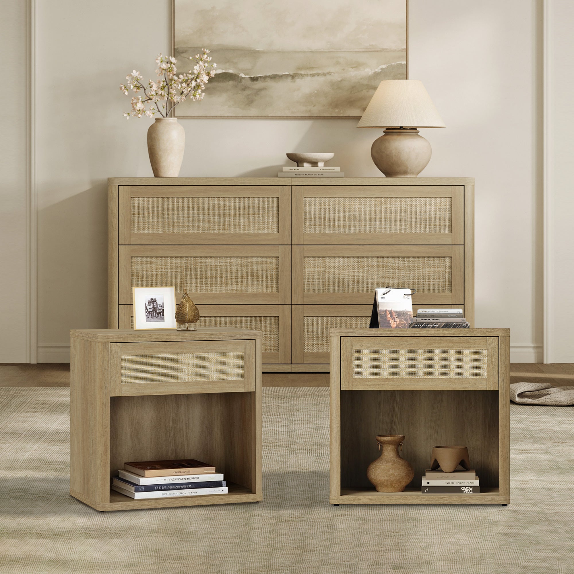 Zura 6-Drawer Dresser and Nightstand Set