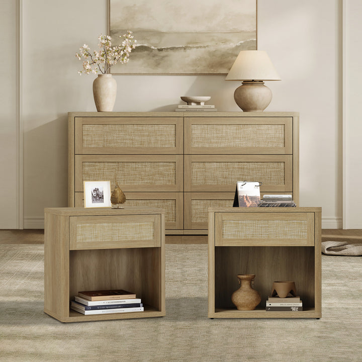 Zura 6-Drawer Dresser and Nightstand Set