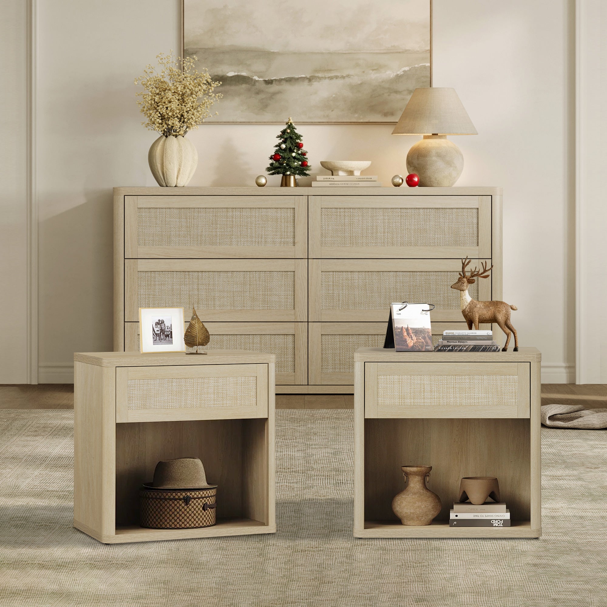 Zura 6-Drawer Dresser and Nightstand Set