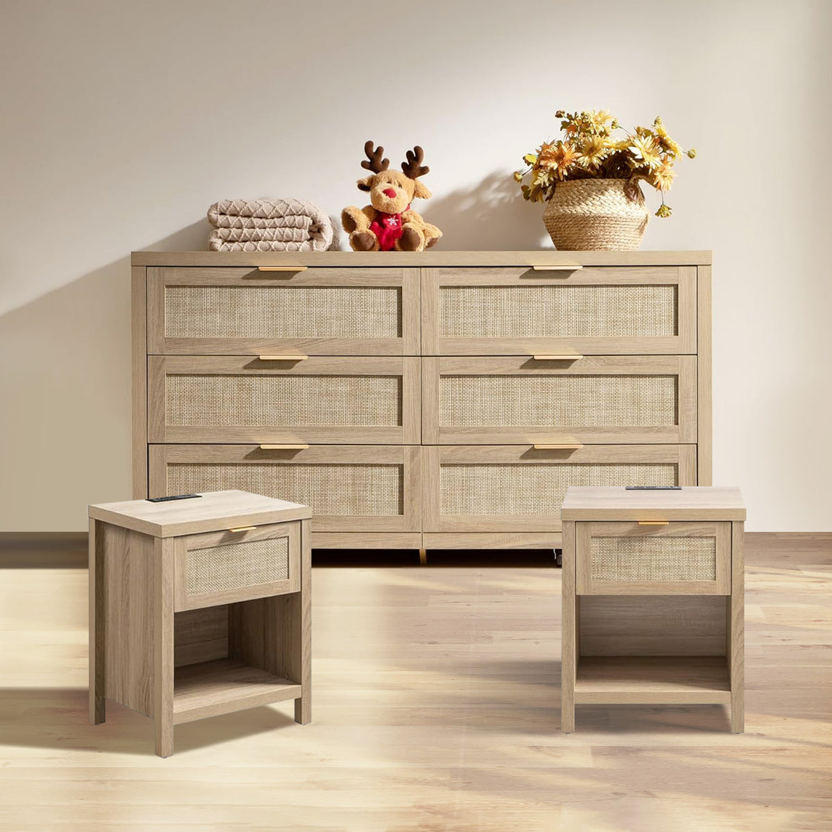 Savanna Dresser Bedroom Set with Charger