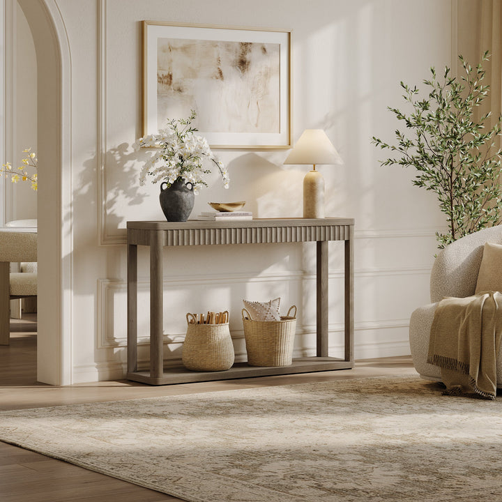 Cas Set of 2 Console Tables, Entryway Storage